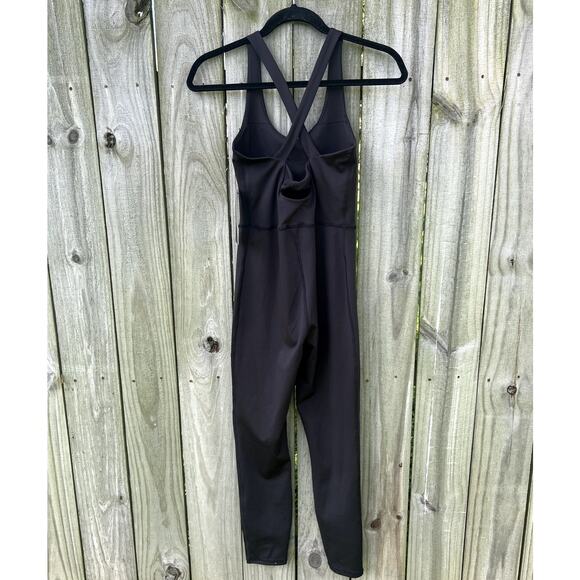 Black Activewear Jumpsuit One Piece Capri Leggings Yoga Athleisure Small - Picture 4 of 7